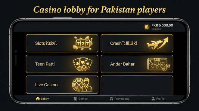 Lobby view of 92Paisa Game for Pakistan users